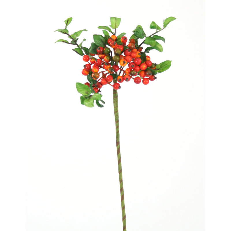 14" WILD BERRY BALL SPRAY RED