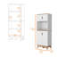 Garde-manger à micro-ondes bruxellois, armoire à double porte supérieure, surface de comptoir