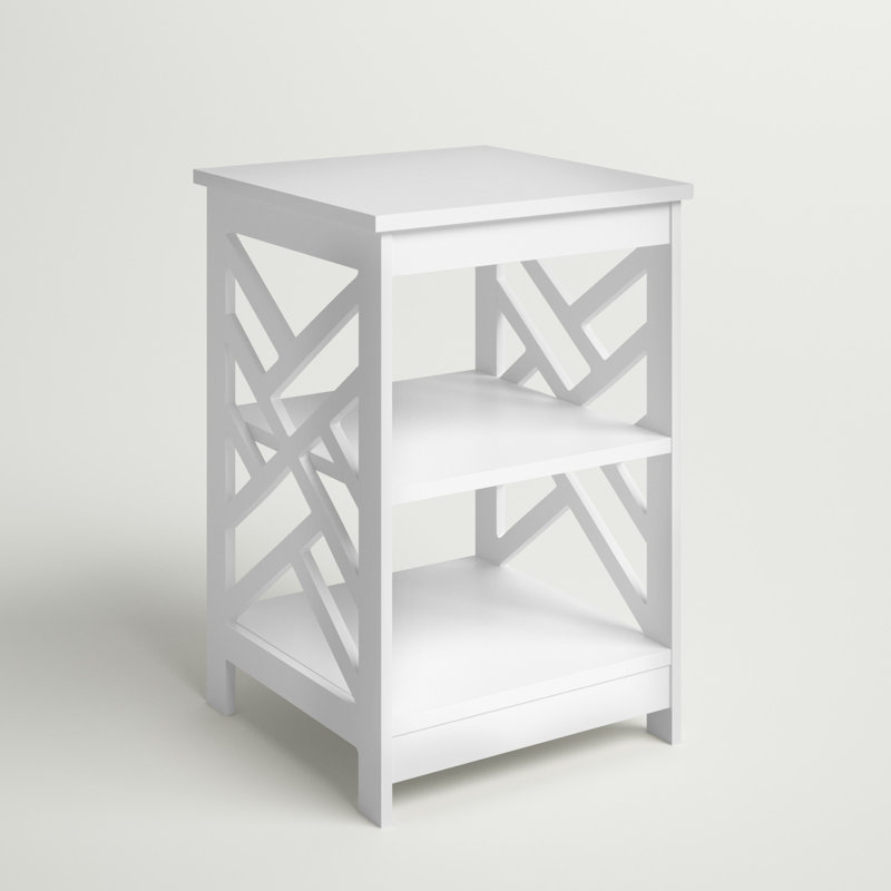 Hartin End Table, White