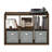 Furinno Cubicle Open Back Decorative Cube Storage Organizer, 6-Cube, Amber Pine-1236605633-1236626857