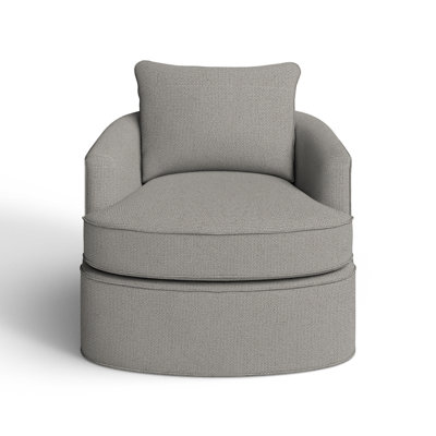 Mills Upholstered Swivel Barrel Chair