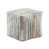 Fabric - Black/White/Orange Striped