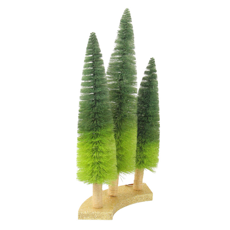 Arbres de Noël sisal vert 15,75 po