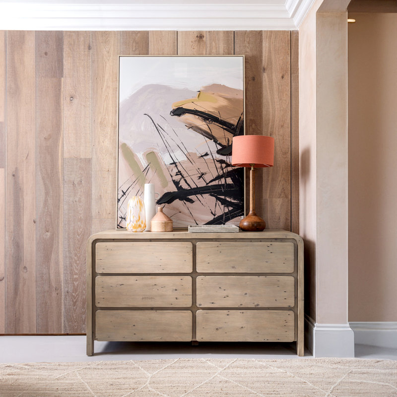 Commode 6 tiroirs Ola, brun