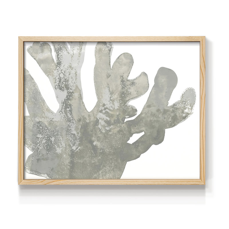 Stone Macro Coral I - Reproduction encadrée - Restickable, H 8 po x l 10 po, Naturel