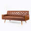 Canapé Adelaide Mid-Century moderne capitonné avec coussins décoratifs