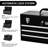 20.3-Inch Metal Toolbox With Drawers Portable Steel Metal Toolbox With Protective Lining And Metal Latch For Garages, Homes And Warehouses (Red And Black - 3 Drawers)-872560647