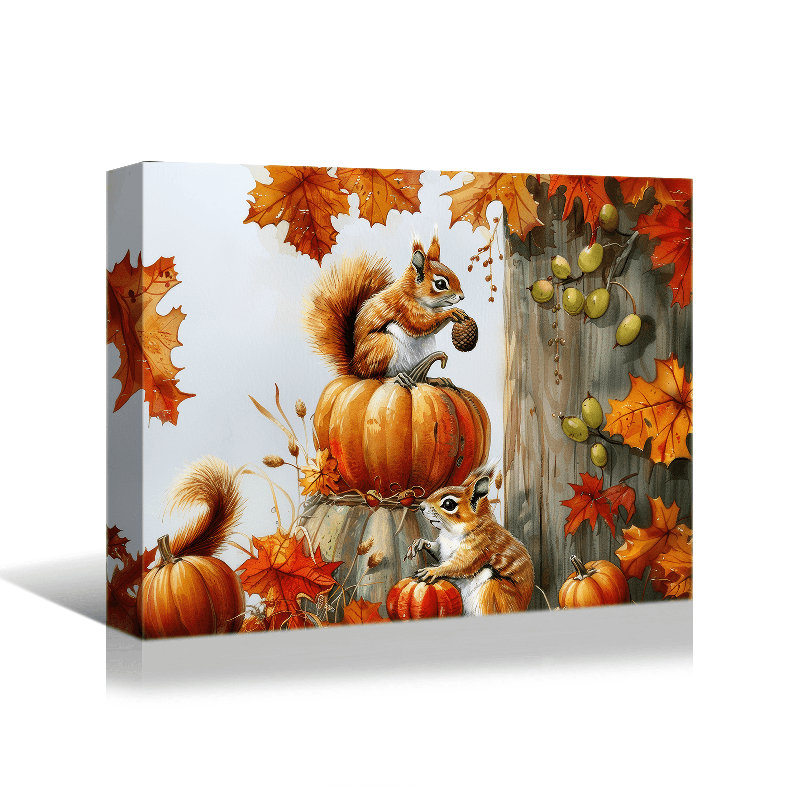 Art mural d'Halloween sur toile, H 32 po x l 48 po