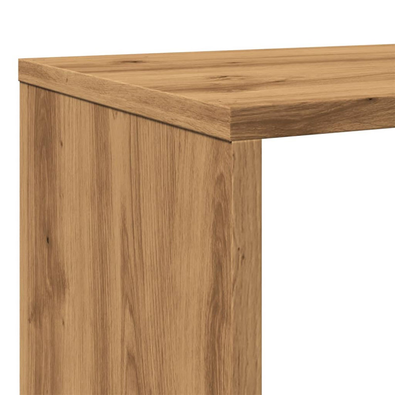 Atyana 141.5 cm H x 132 cm W Book Cabinet Bookcase, Artisian Oak
