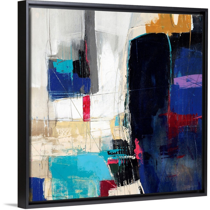 "Bitterweet V" par Joshua Schicker - reproduction d'art sur toile, H 26 po x l 26 po x P 1,75 po, Cadre flottant noir