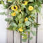 Artificial Farmhouse Greenery Foliage Mini Eucalyptus Berry Spring Summer Front Door Daisy Flower Swag
