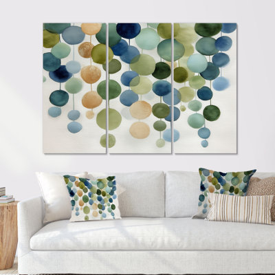 «Watercolor Minimalist Meditation Stone Collage», ensemble d'art mural formes abstraites