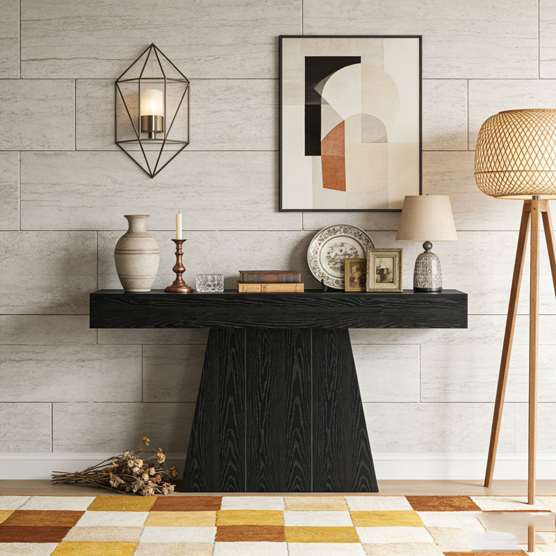 Table d'entrée avec table trapézoïdale Farmhouse Console