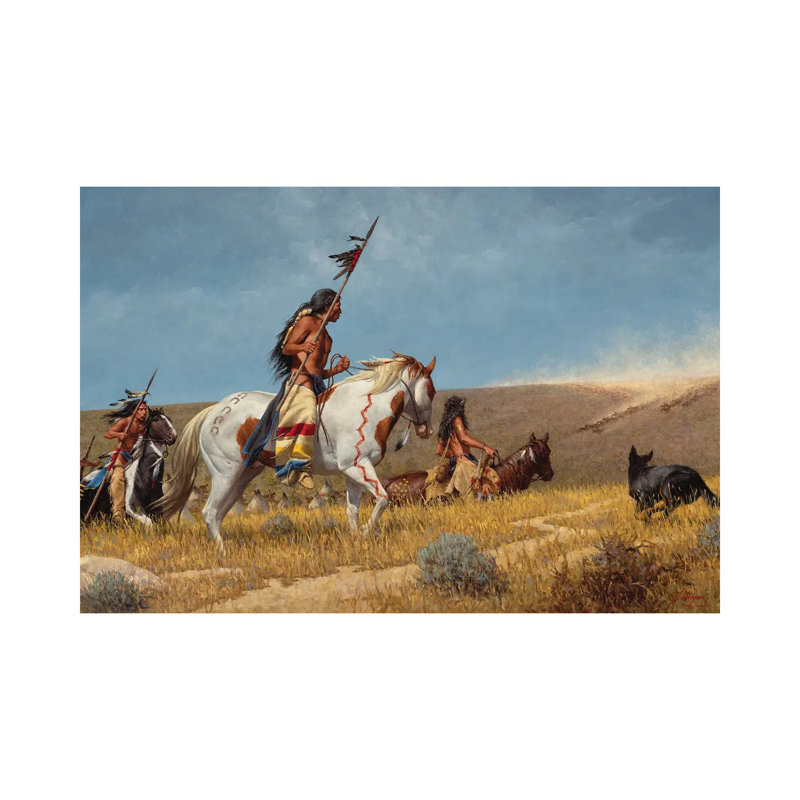 Arrival of the Horse Traders 1 Piece Wrapped Canvas Wall Art, 66.04 cm H x 45.72 cm W