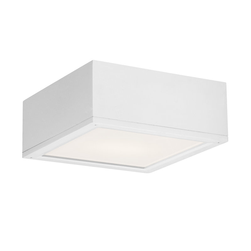 Rubix LED Flush Mount, Black, 4" H x 10" W x 10" D