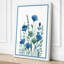 Blue Carnations in Watercolour Botanical 1 Piece Wrapped Canvas Wall Art-1233662930-1233662959