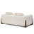 Chrysalis 75.5'' Wool Round Arm Modular Loveseat