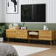 Meuble télé 70 po avec rangement élégant. Support de style Mid Century Modern