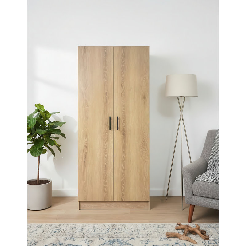 0C4800ED69B04AD69A667E009F16513E Multi-Purpose Utility Storage Cabinet, 70.9" H x 31.5" W x 15.7" D, Oak