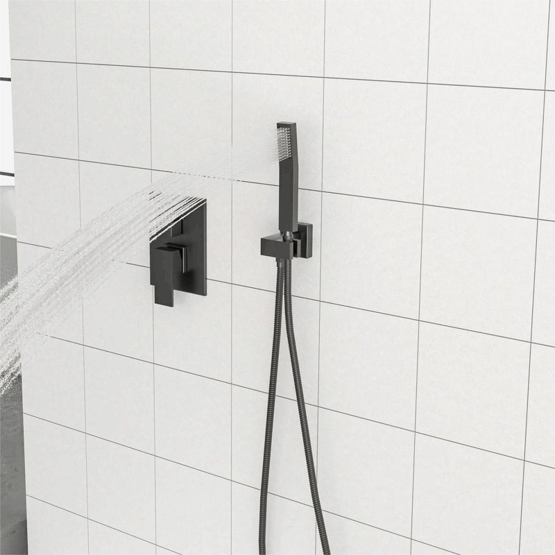All-In-One Kit with Rough in-Valve, Matte Black