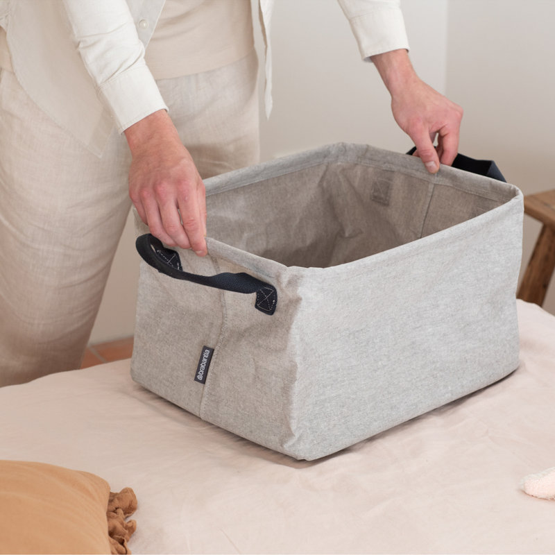 Brabantia Foldable Laundry Basket, Grey