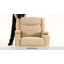 Fauteuil inclinable à bascule pivotant surdimensionné de 37,8 po avec chaleur et massage-922212328