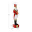 Statue traditionnelle de casse-noisette avec tambour et socle en coffret-cadeau, décoration de Noël en oxyde de magnésium préilluminée