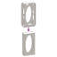 Support à bois de chauffage vidaXL blanc 19,7 x 9,1 x 39,4 po-161215369