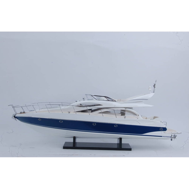 Manhattan 64 Sunseeker, 15.35" H x 35.43" W x 10.63" D, Blue/White