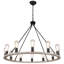 Lustre en roue de chariot à 12 lumières Hatsumi-42087849-14122529