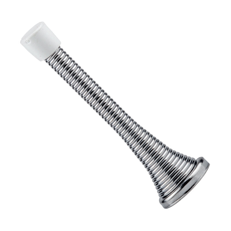 Butoir de porte à ressort, Chrome poli
