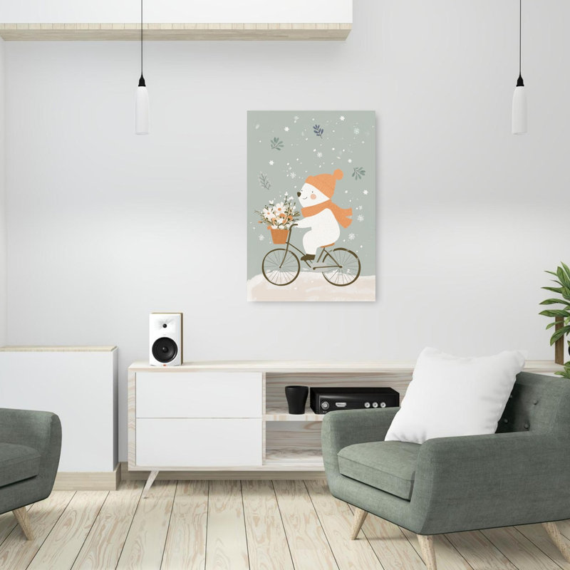 Christmas Kids Poster 10 Contemporary Wall Art Print by Mathieu - Wrapped Canvas Print, 91.44cm H x 60.96cm W