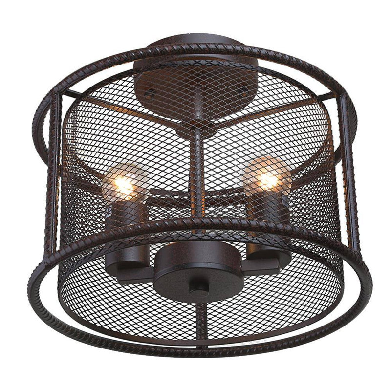 Plafonnier semi-encastré l 11,8 po Breely