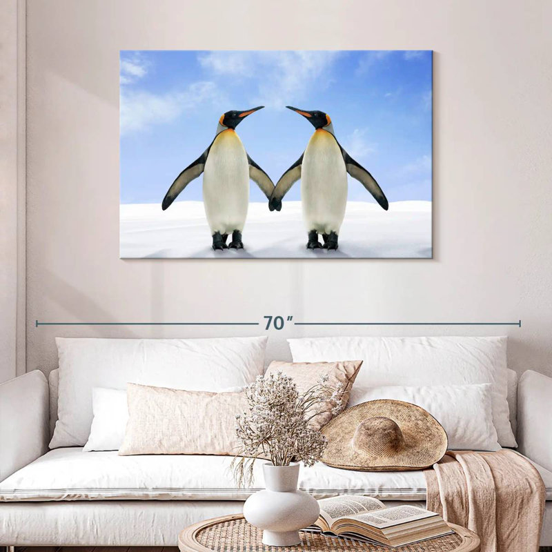 Brampt Two Flapping Penguins, 30" H x 45" W