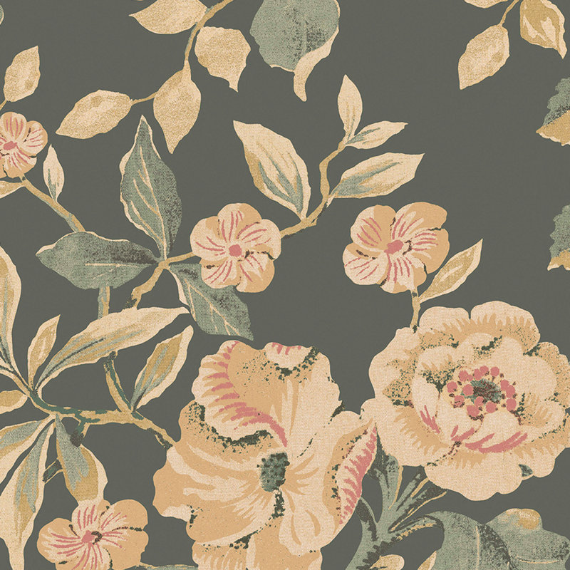 Papier peint Laura Ashley Alyworth, Brun