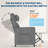 Recliner Chair Living Room Chair Adjustable Power Recliner with Massage & Heat Side Pockets & USB Port-1713121602