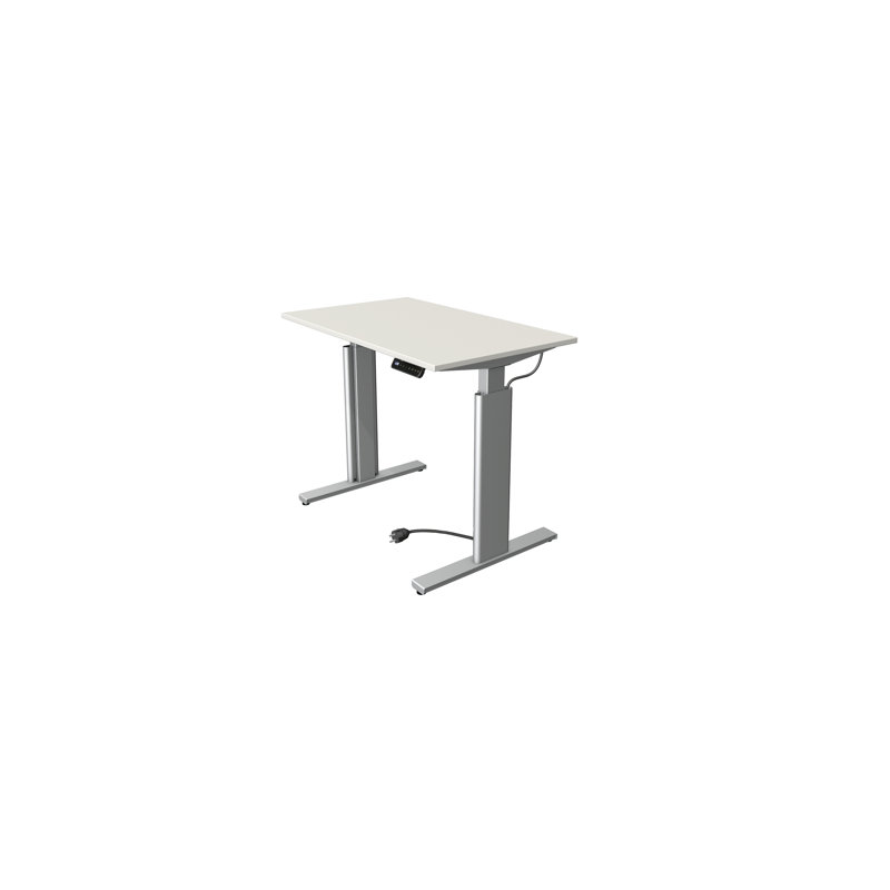 Thaler Adjustable Standing Desk, White, 120cm H x 100cm W x 60cm D