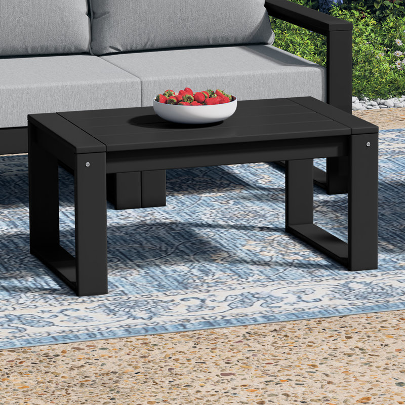 Table basse de patio, Noir, noir, noir, noir