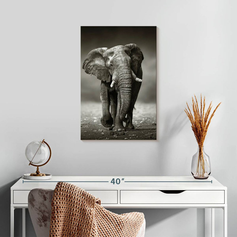 Brampt Namibian Elephant, 24" H x 16" W