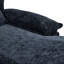 Double chaise longue en chenille, bleu, 3, tissu d'unité centrale, 500 lb de positionnement intense 3 en charge élevée