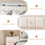 Ensemble de chambre à coucher 2 pièces, cadre de lit rembourré avec station de charge, lumière DEL et table de chevet-1698582748-1698582738
