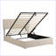 Lit plateforme tapissier moderne avec système de rangement hydraulique-579971017-579971018