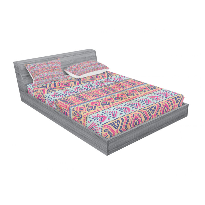 Microfiber Geometric Sheet Set