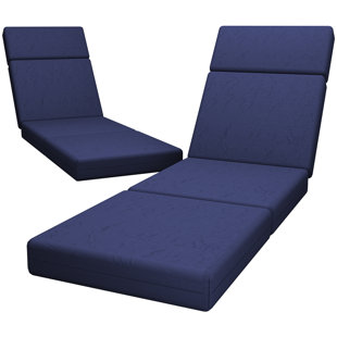 Coussins de chaise longue d'extérieur 4 po (ensemble de 2)