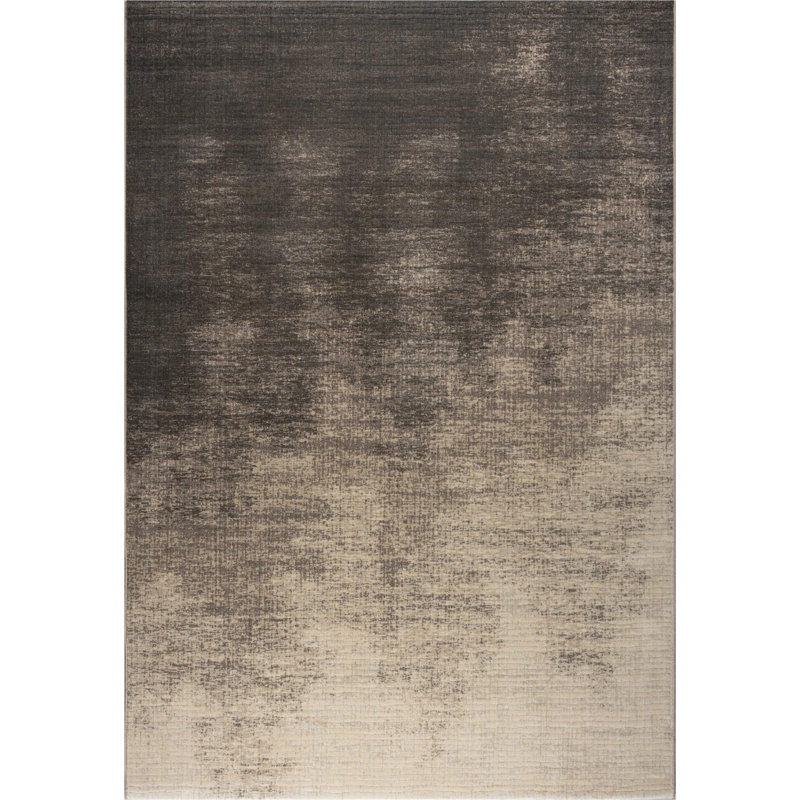 Galleria Power Loom Polypropylene Rug, Black/Gray, Rectangle 160 x 230 cm