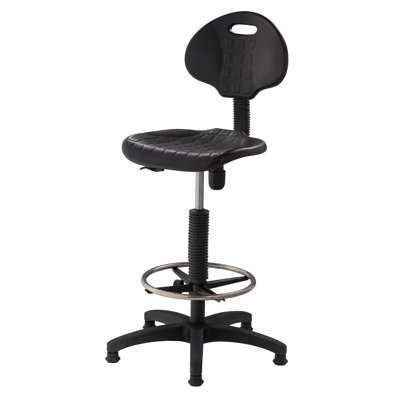 Height Adjustable Industrial Stool by National Public Seating