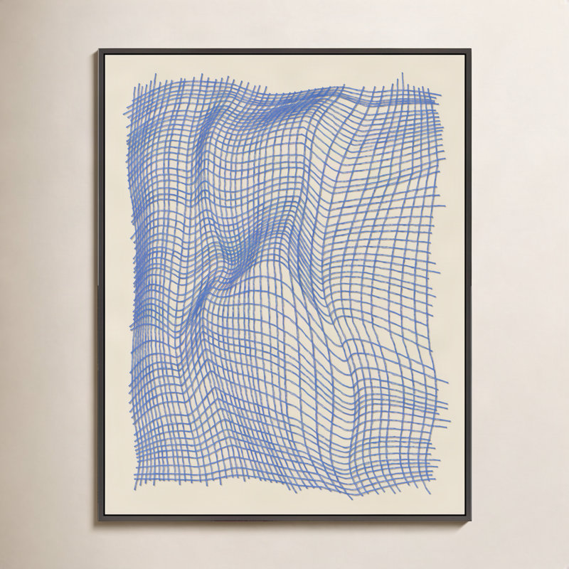 Netting 1 Print by Jacques Pilon, Black Single Structure Framed Canvas, 25" H x 20" W x 1.25" D
