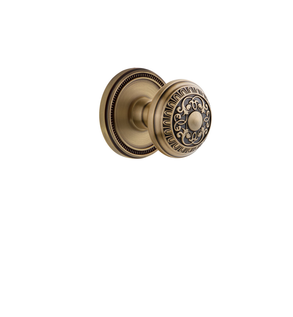 Grandeur Soleil Rosette Single Dummy with Windsor Door Knob Grandeur 