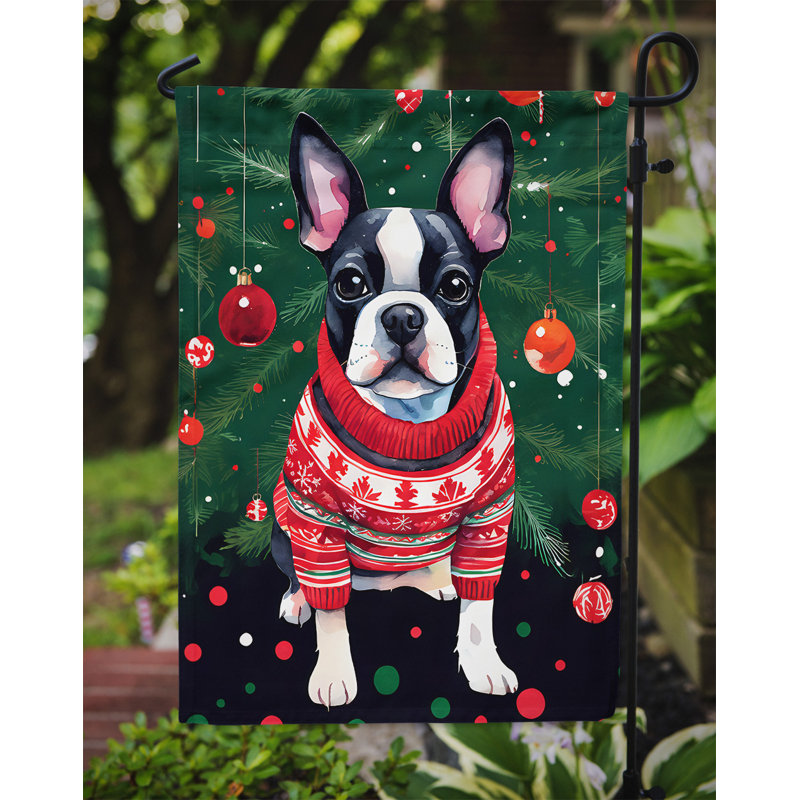 Drapeau de jardin en polyester , H 15,5 po x l 11,25 po