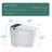 Modern Smart Toilet With Bidet Seat Built-In, Intelligent Toilet  Auto Open/Close Seat, Foot Sensor, Led Display,Night Light, Warm Water & Dryer,White